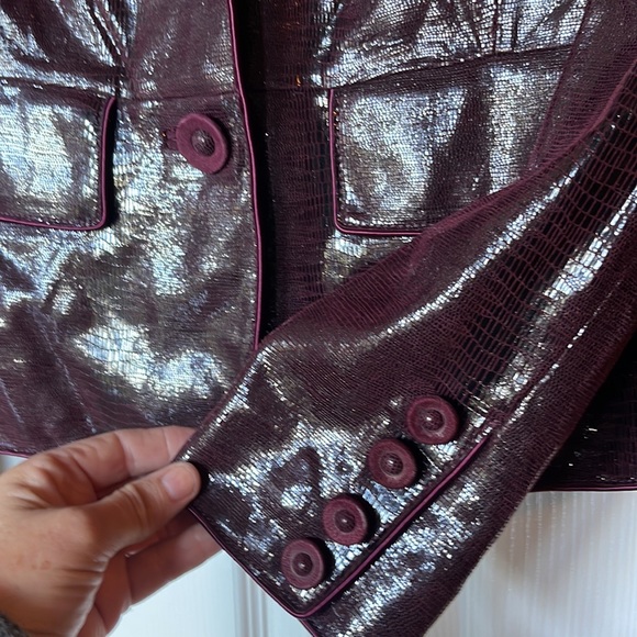 Quality soft 100 % leather ! Doncaster burgundy jacket! - Picture 2 of 5